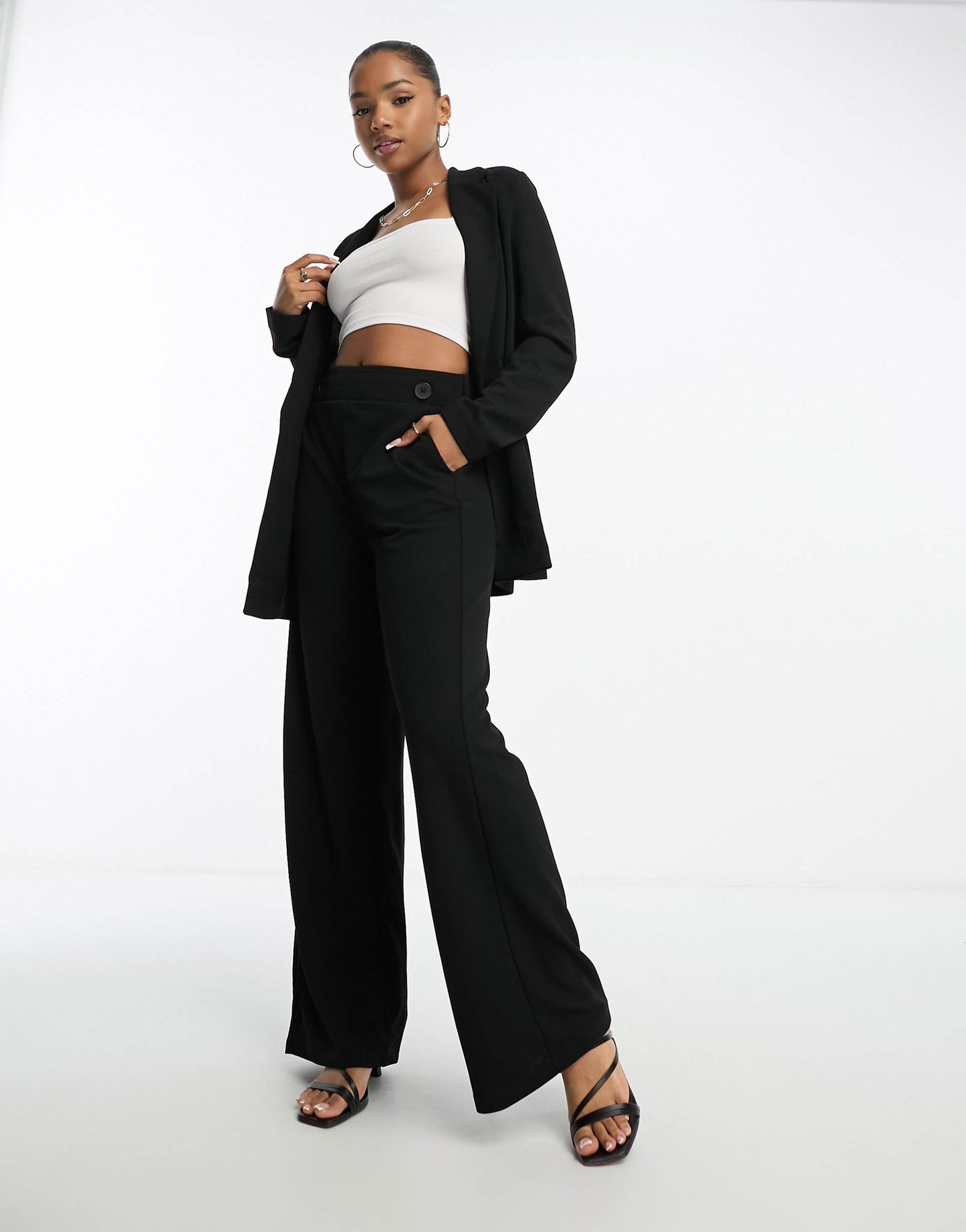 Wide Leg Jersey Trouser Co-Ord