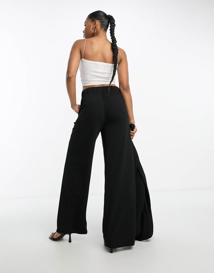 Wide Leg Jersey Trouser Co-Ord