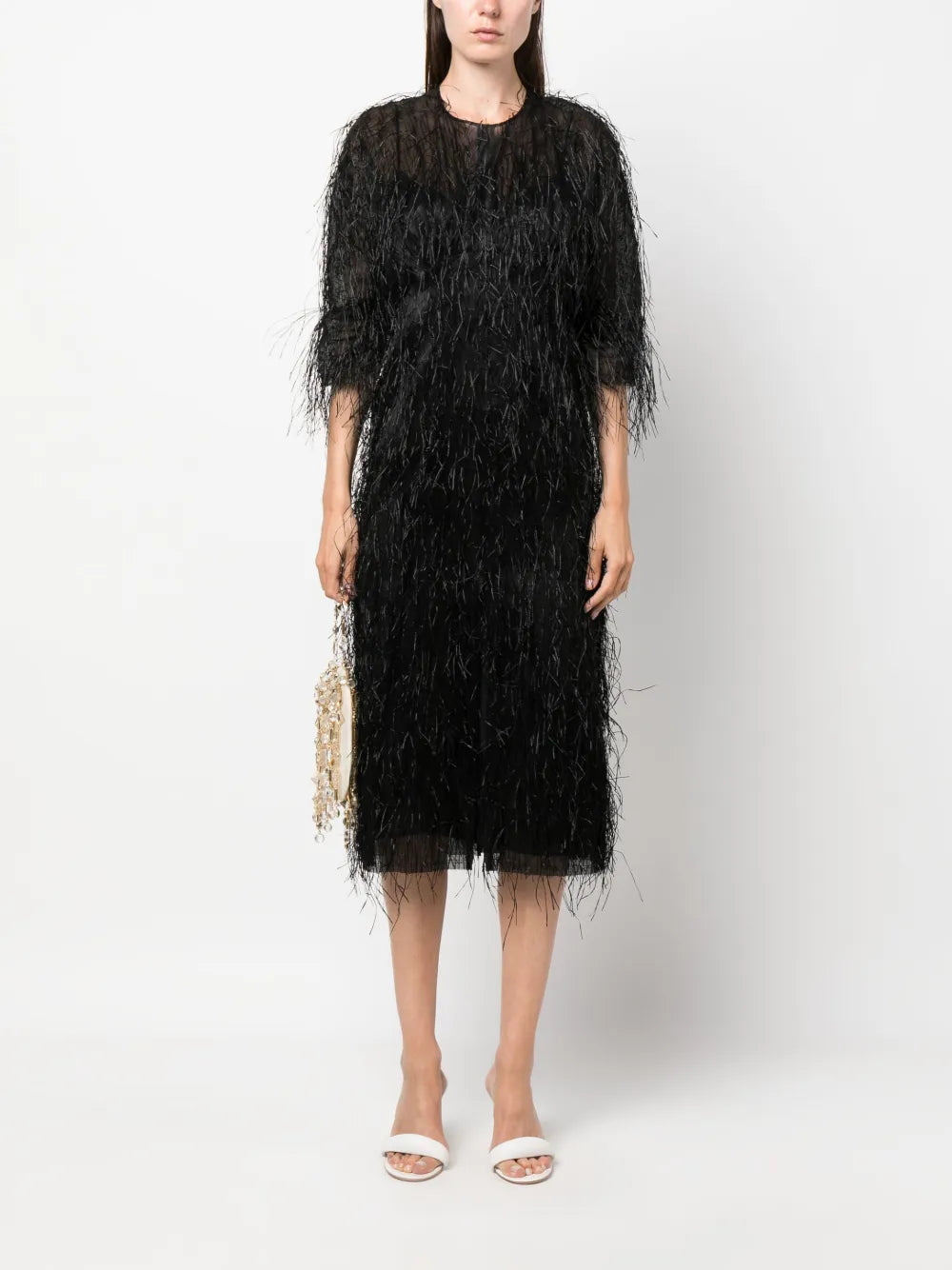 Fringed Midi Dress