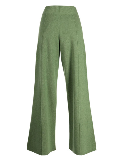 Elasticated-Waist Wool-Cashmere Blend Trousers