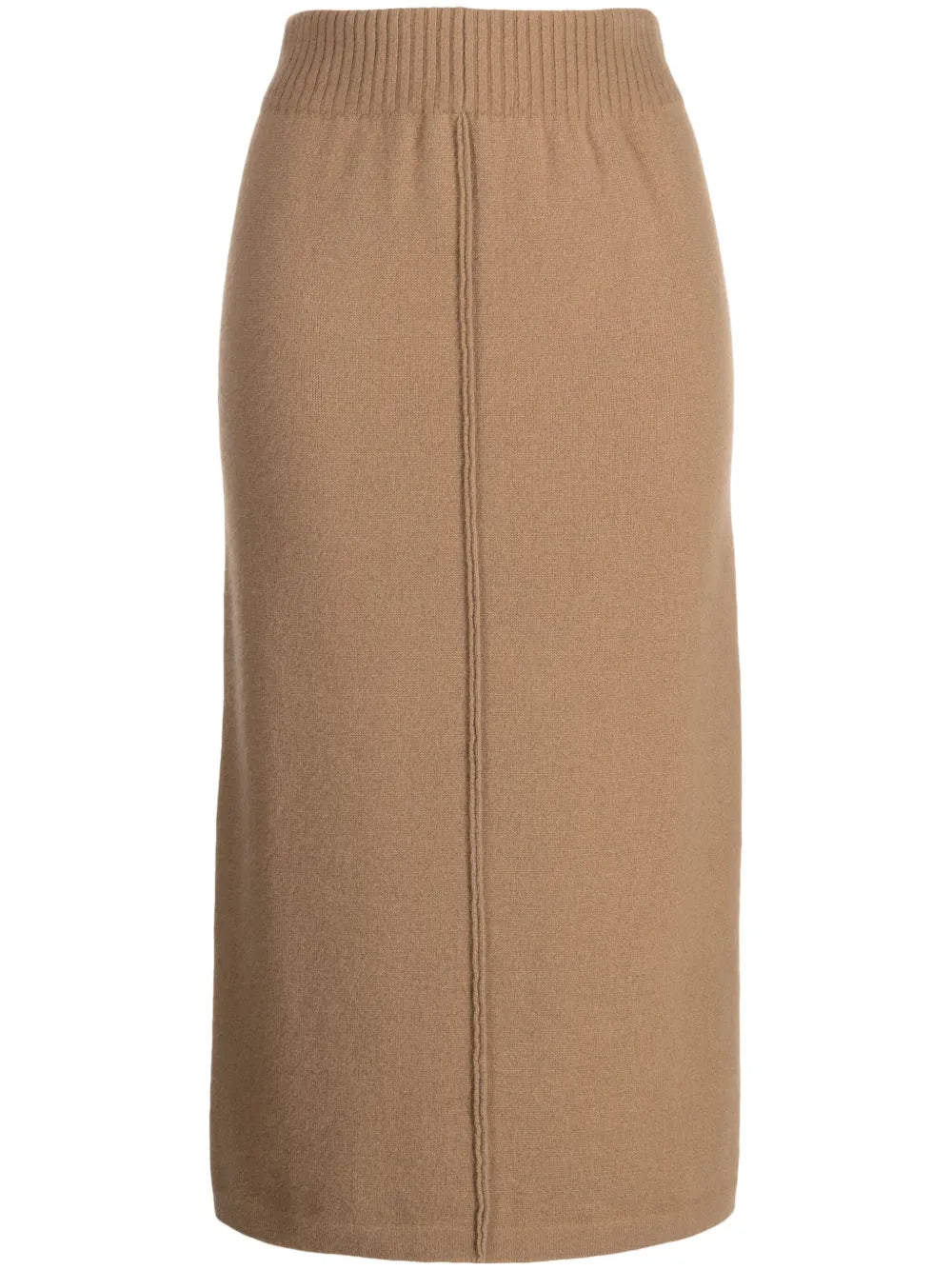 Elasticated-Waist Wool-Cashmere Blend Skirt