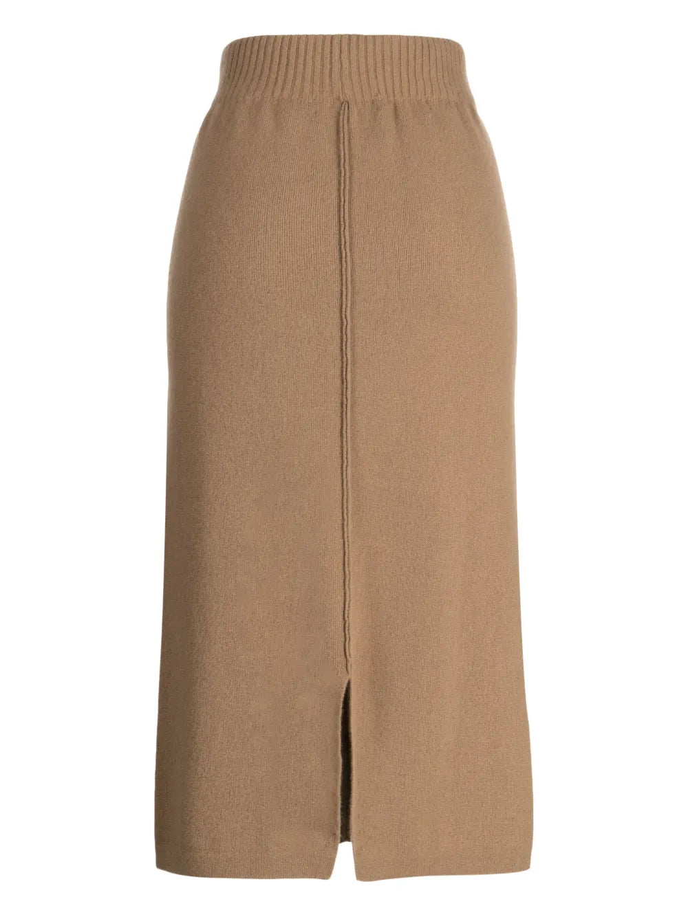 Elasticated-Waist Wool-Cashmere Blend Skirt