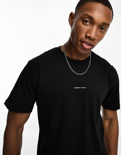Homme Oversized T-Shirt With Mini Chest Logo
