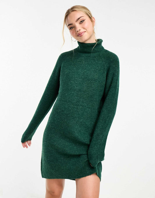 Roll Neck Mini Jumper Dress