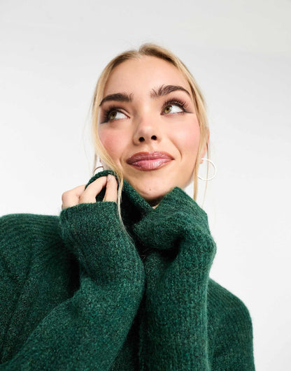 Roll Neck Mini Jumper Dress