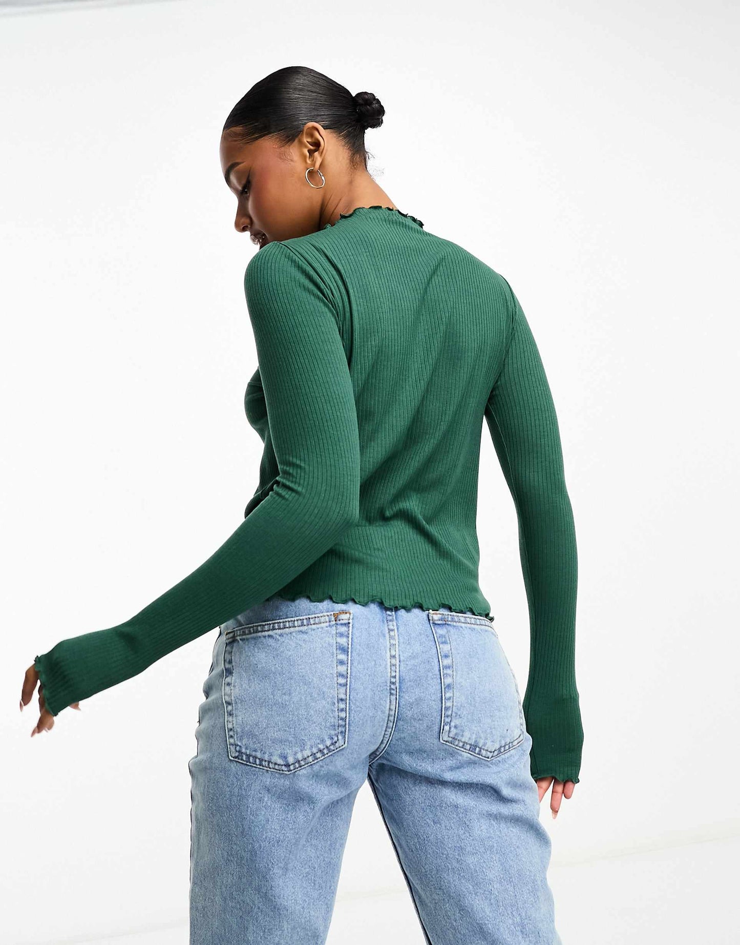 Lettuce Hem Long Sleeve Top