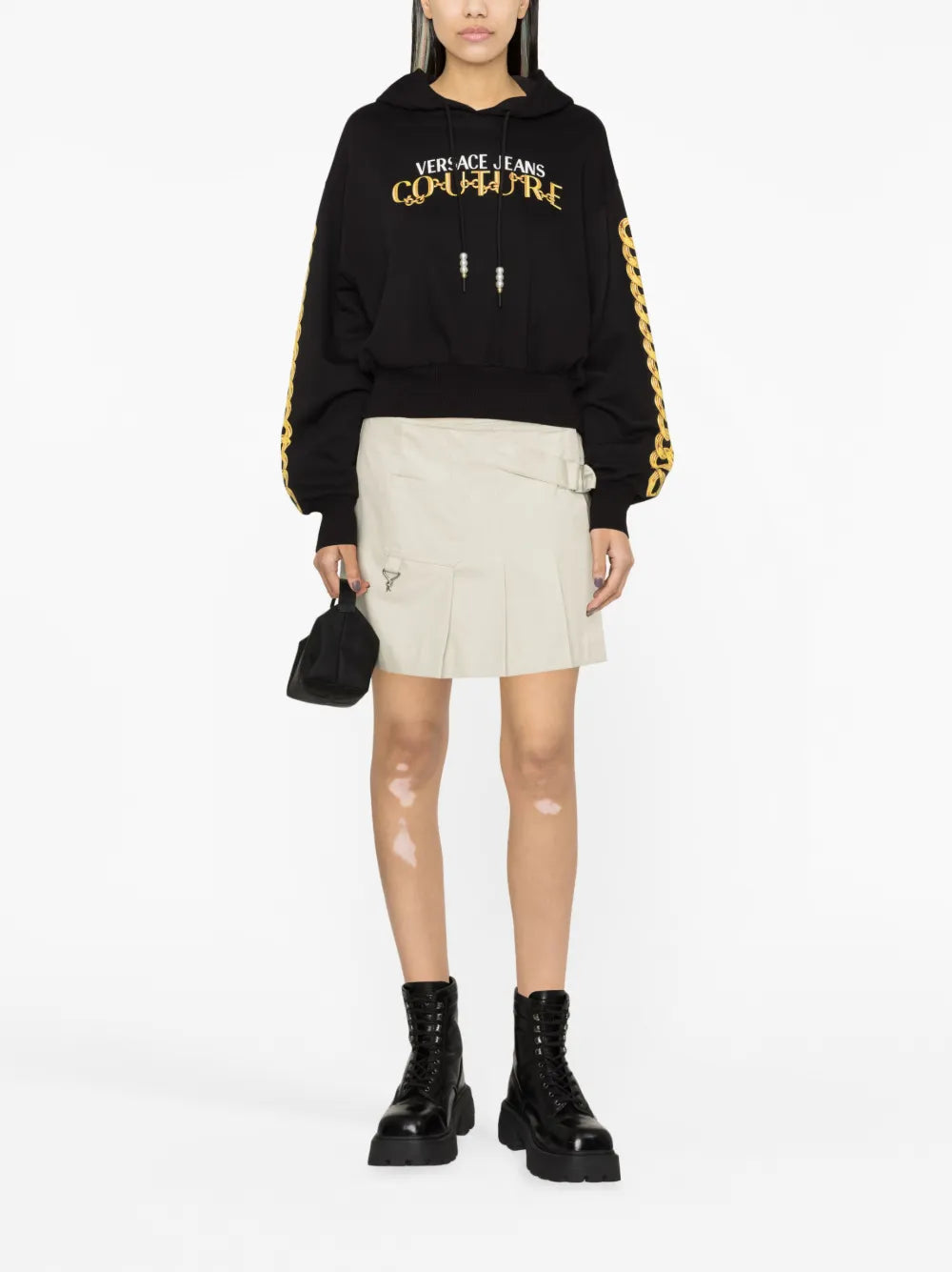 Logo Couture-Print Hoodie
