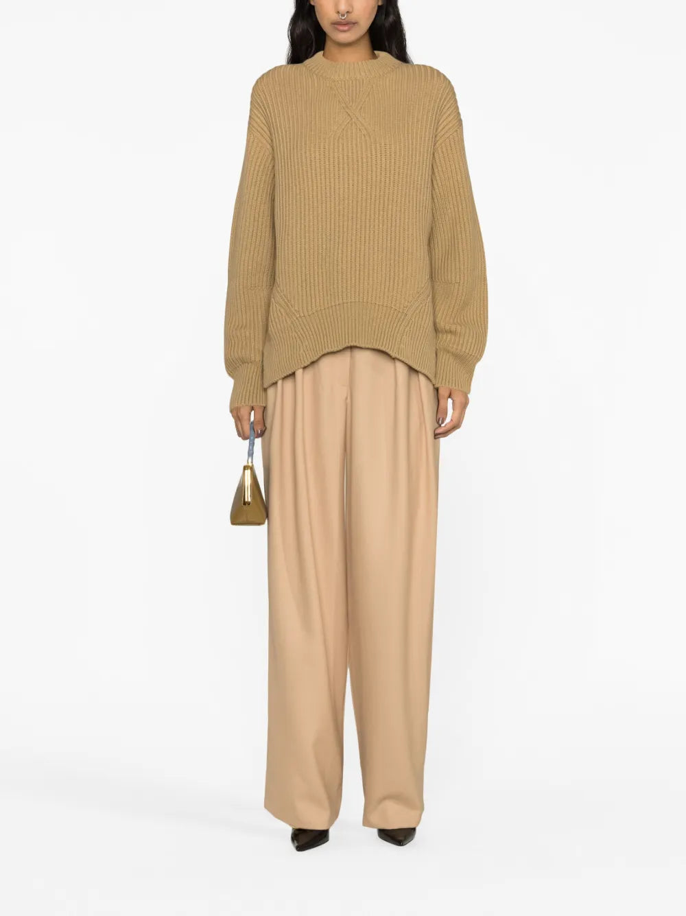Ribbed-Knit Wool Jumper