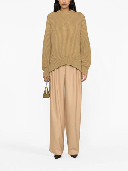 Ribbed-Knit Wool Jumper