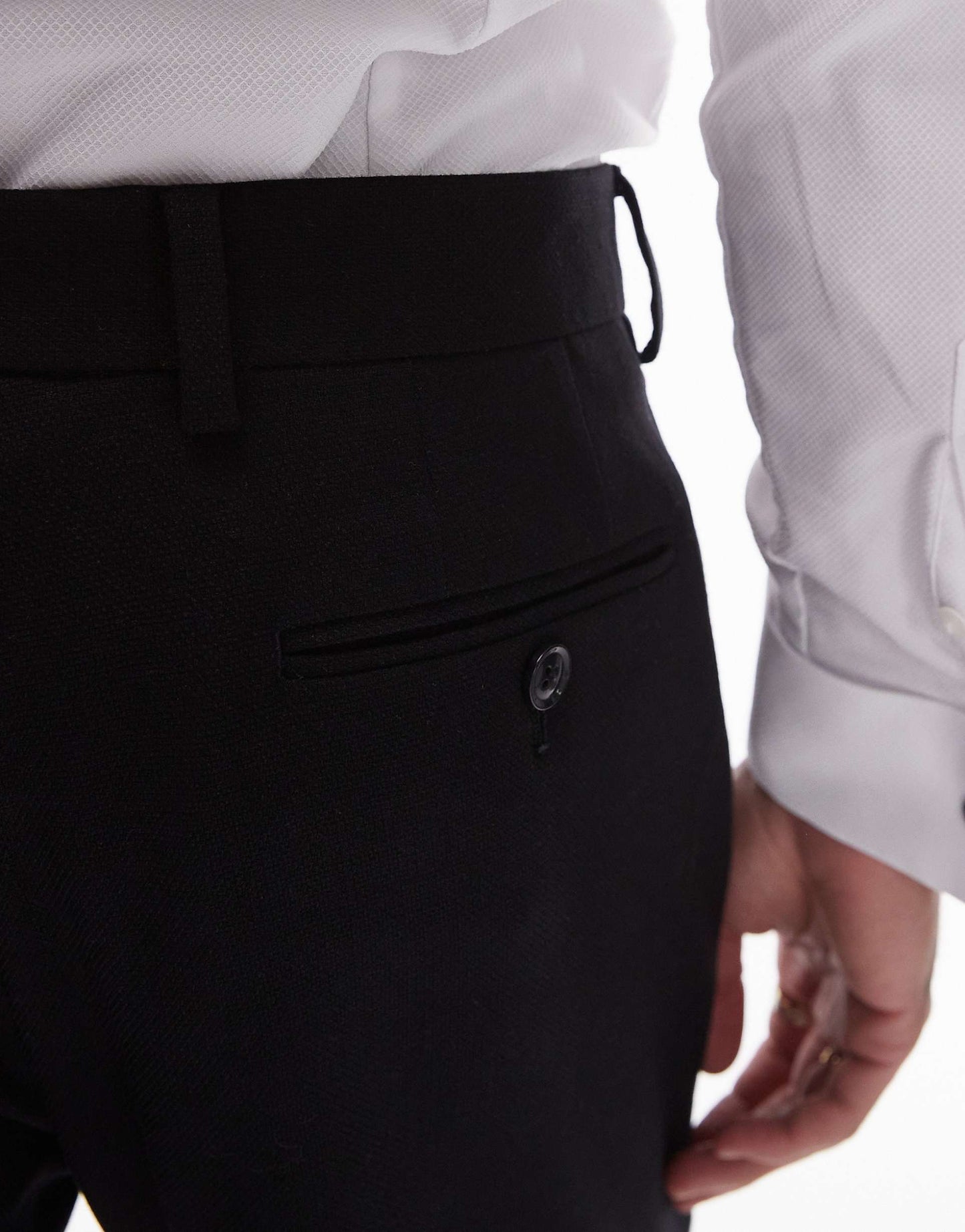 Skinny Textured Trousers