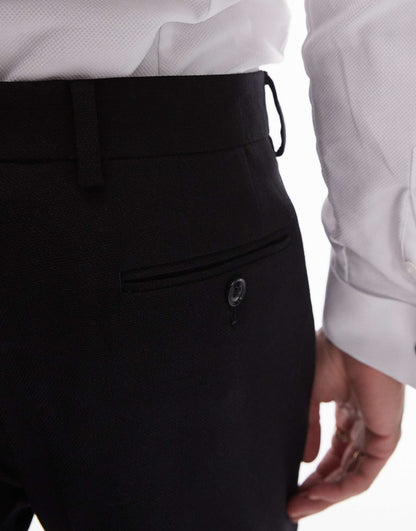 Skinny Textured Trousers