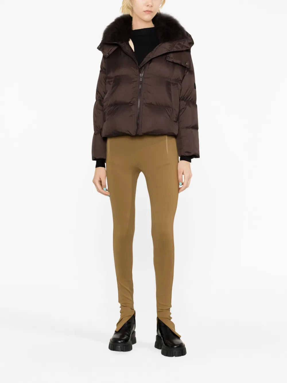 Hooded Quilted Down Jacket