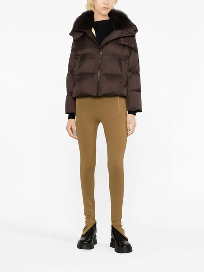 Hooded Quilted Down Jacket