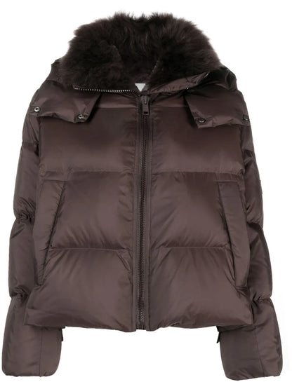 Hooded Quilted Down Jacket