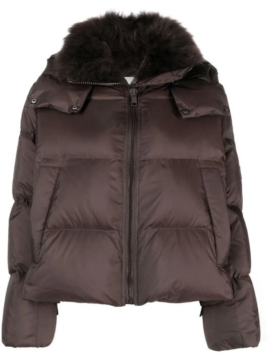 Hooded Quilted Down Jacket