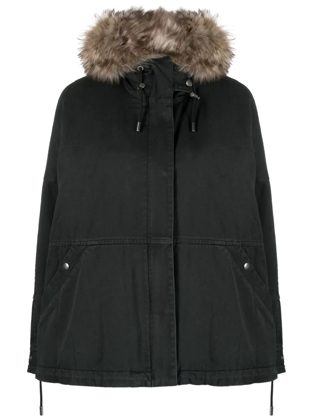 Detachable-Hood Padded Parka