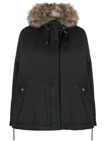 Detachable-Hood Padded Parka