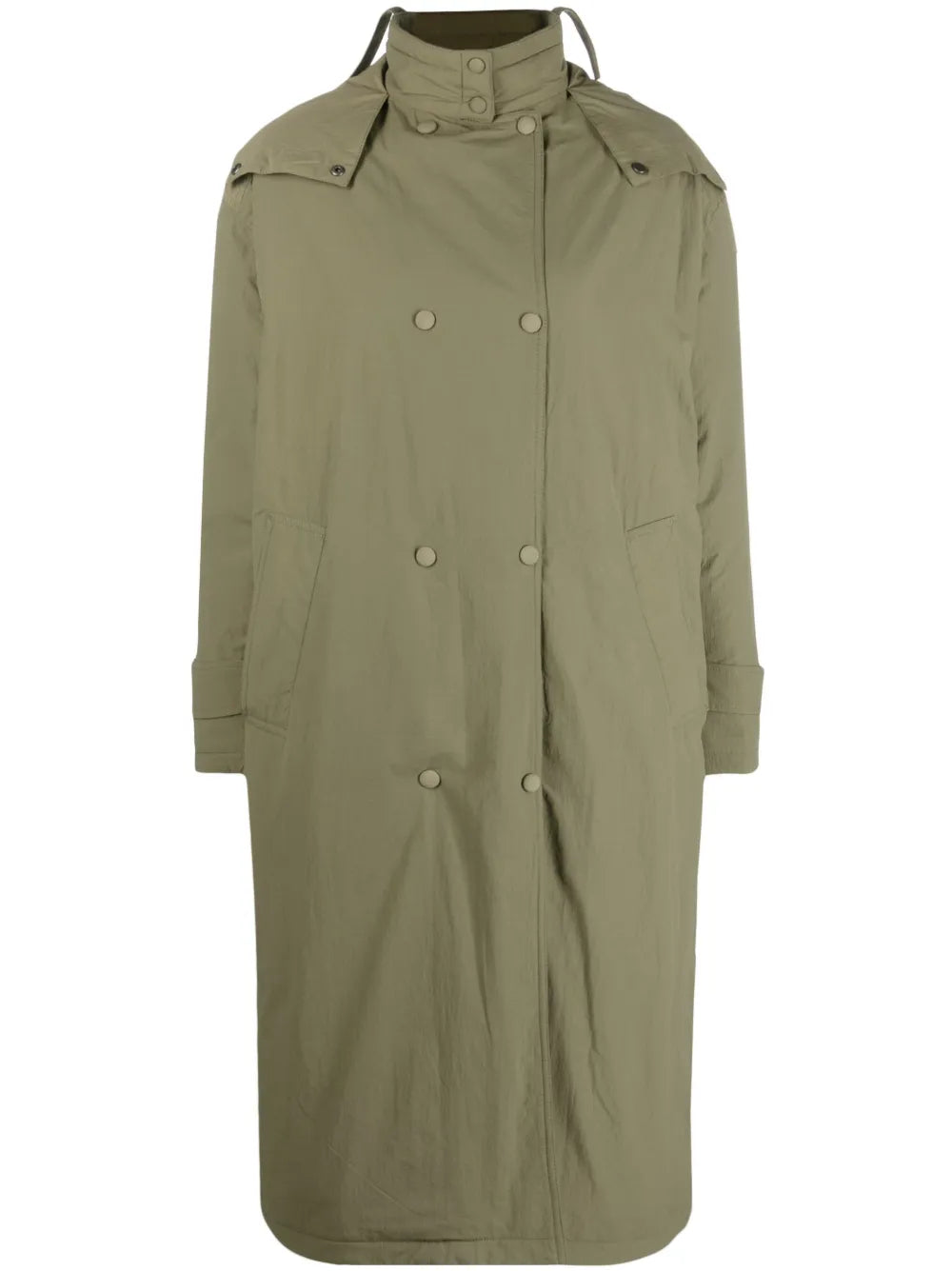 Hooded Padded Trench Coat