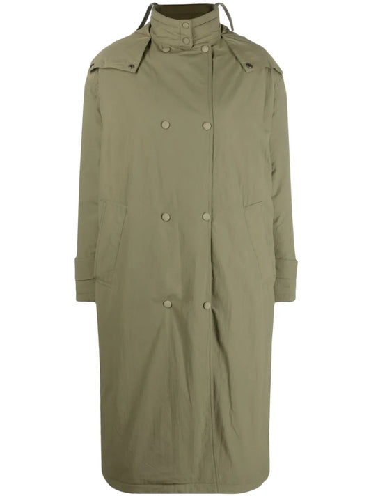 Hooded Padded Trench Coat