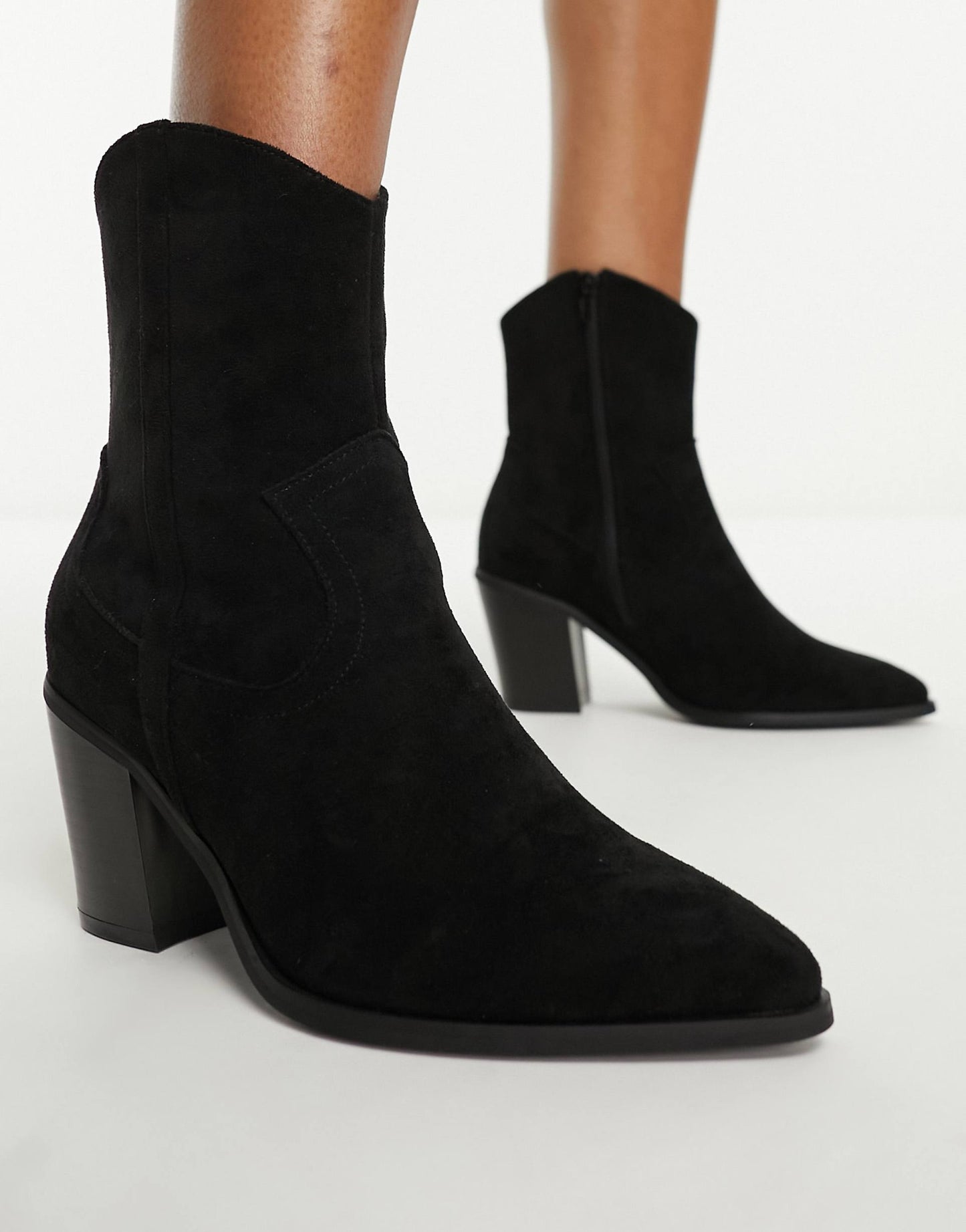 Wide Fit Rational Heeled Western Boots