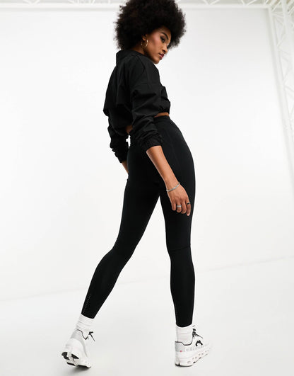 Tall Icon Running Tie Waist Gym Legging With Phone Pocket