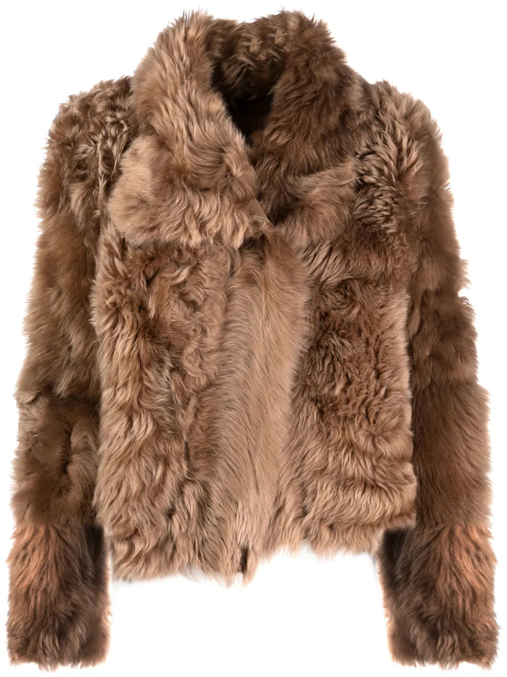 Shearling Stand Up-Collar Jacket