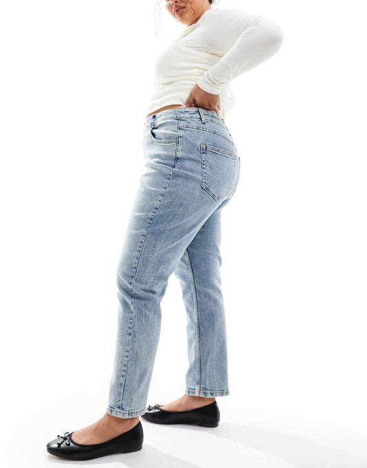 Curve Slim Fit Comfort Mom Jeans