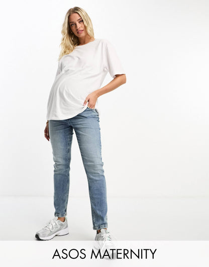 Maternity Slim Fit Comfort Mom Jeans