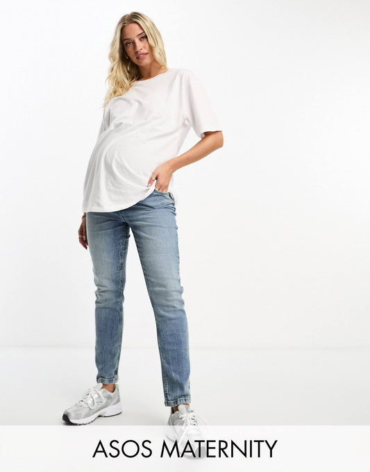 Maternity Slim Fit Comfort Mom Jeans