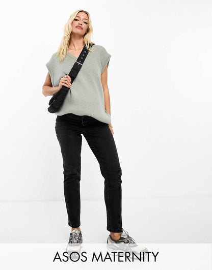 Maternity Slim Fit Comfort Mom Jeans