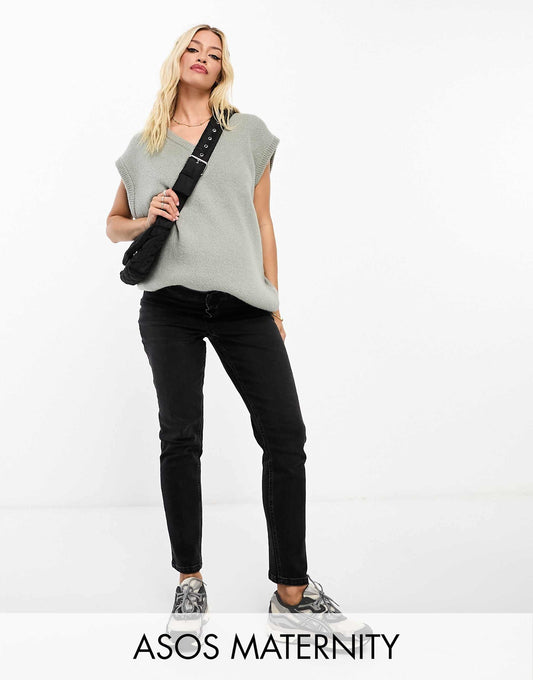 Maternity Slim Fit Comfort Mom Jeans