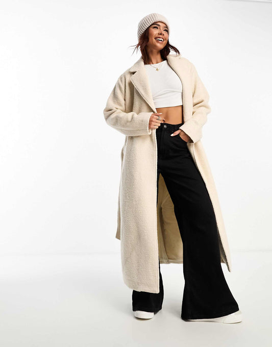 Textured Belted Coat
