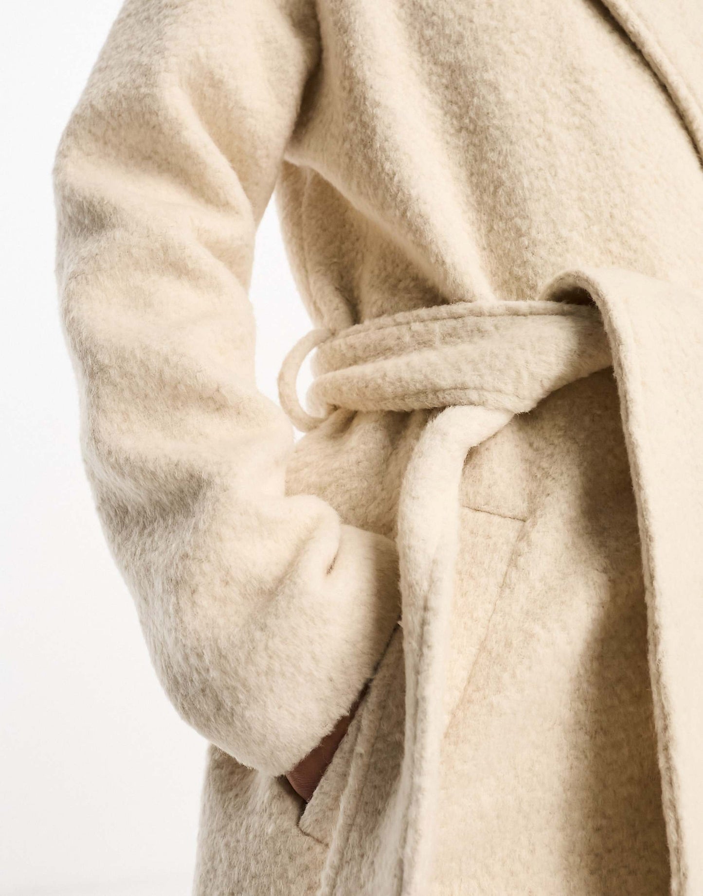 Textured Belted Coat