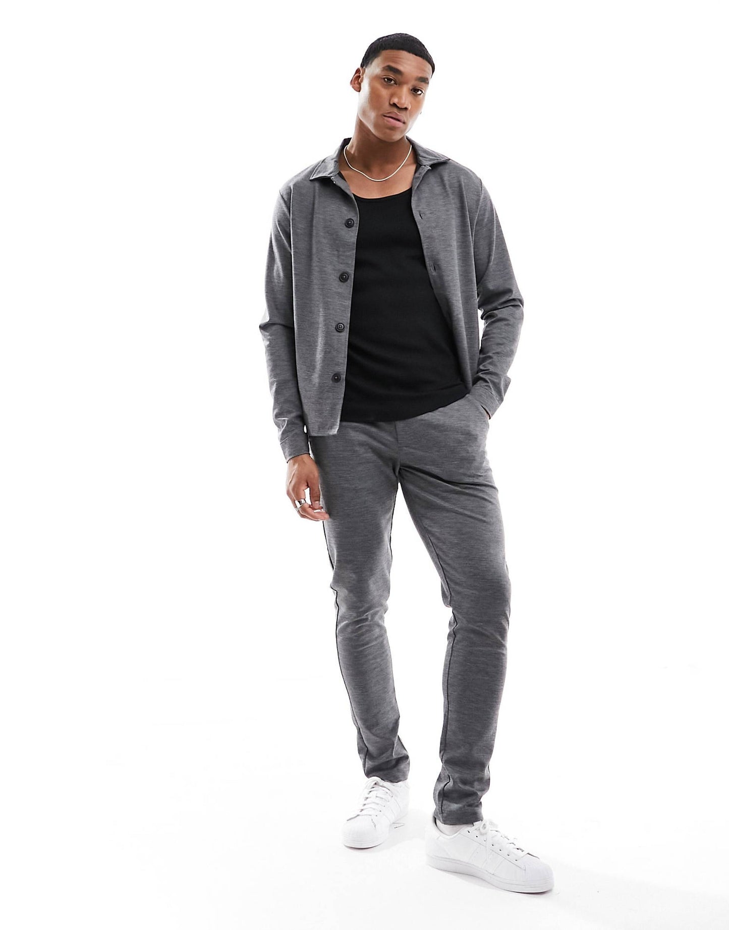Premium Slim Jersey Suit Jacket