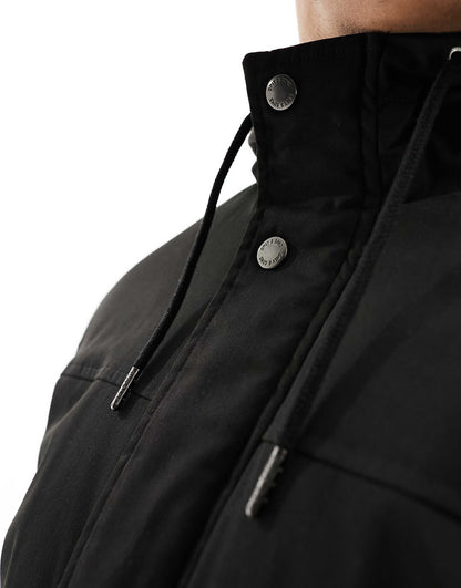 Parka With Borg Lined Hood