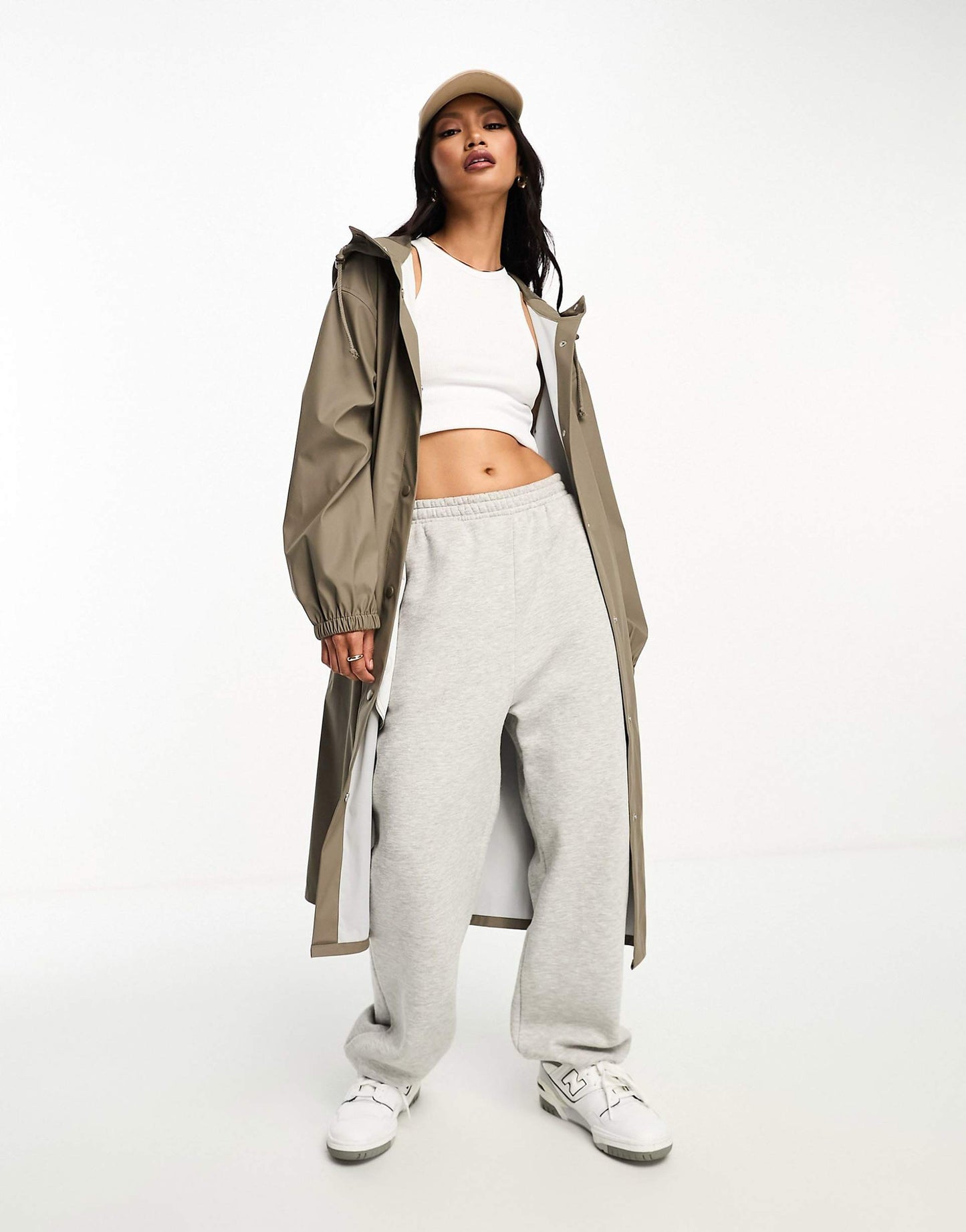 Rubberised Rain Parka Coat