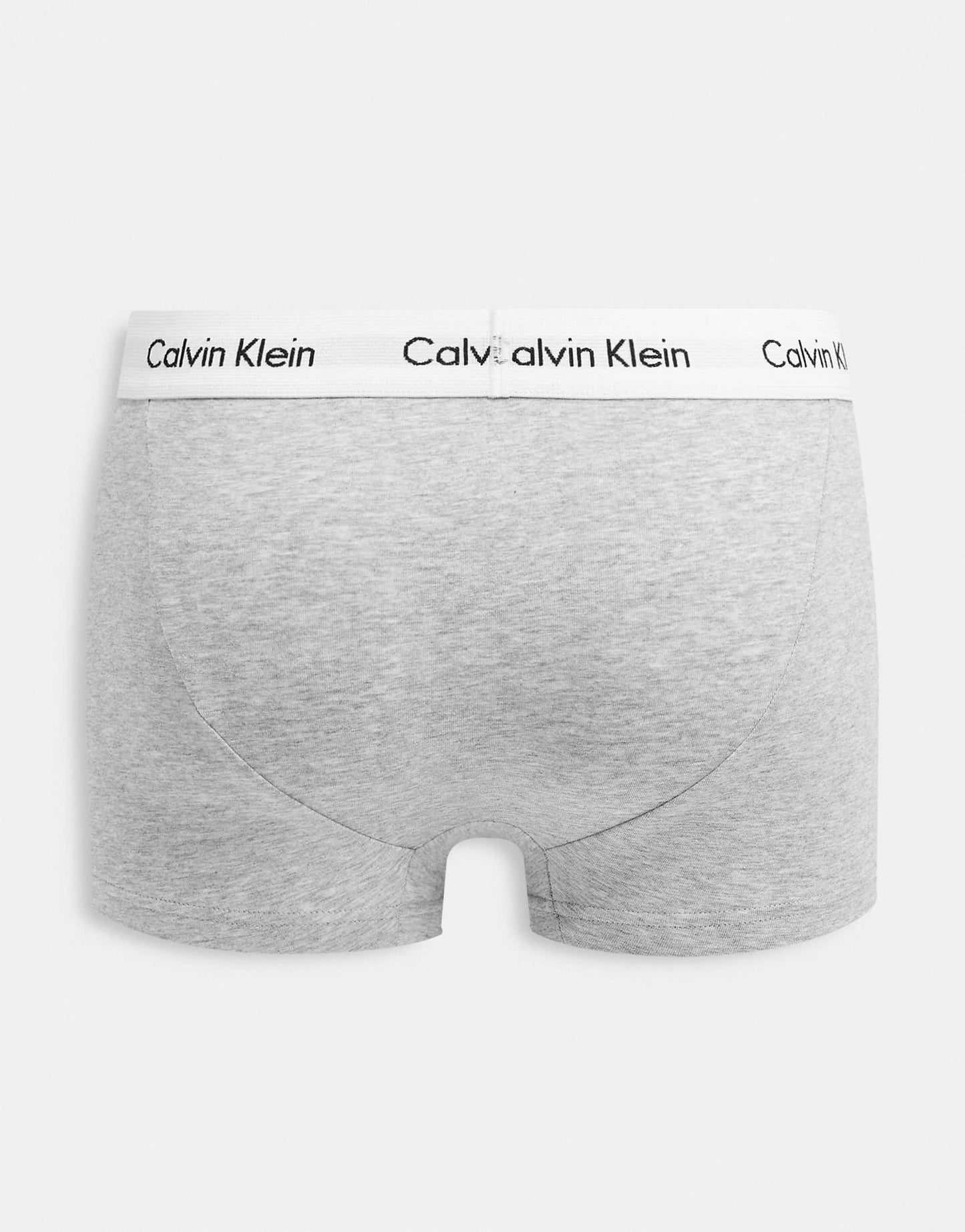 Cotton Stretch 3 Pack Low Rise Trunks With Logo Waistband