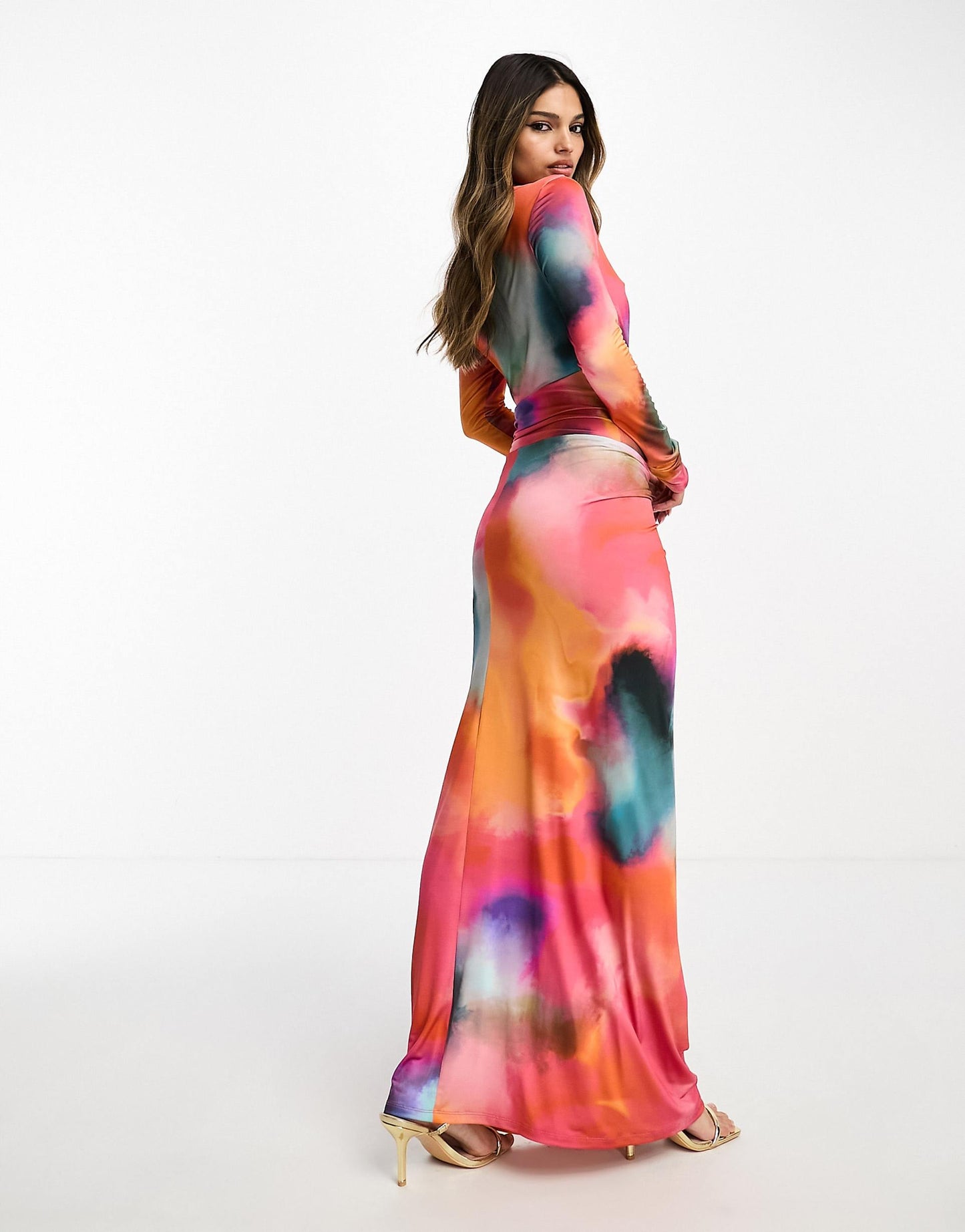 High Neck Maxi Dress