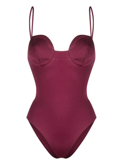 Tonal-Stitch Detail Swimsuit