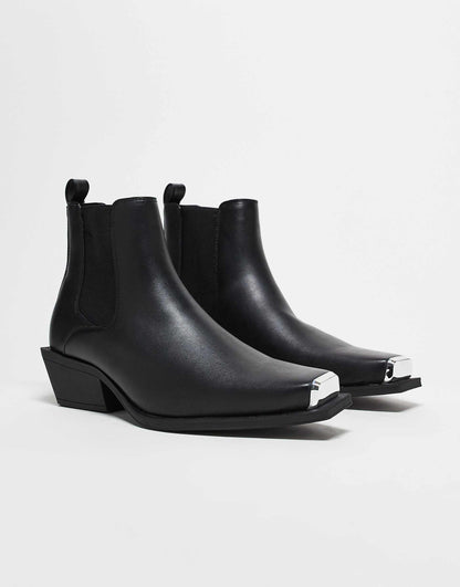 Cuban Heel Western Chelsea Boots