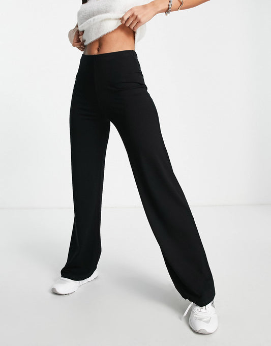 Basic Wide Leg Jersey Trouser