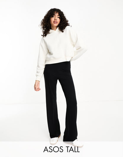 Tall Basic Wide Leg Jersey Trouser