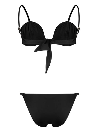 Tonal-Stitch Detail Bikini Set