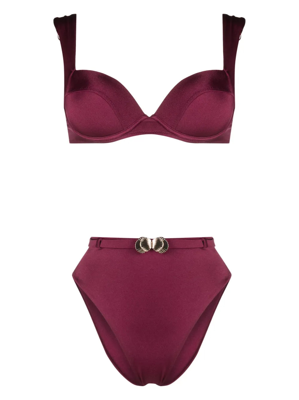 Shell-Detail Bikini Set