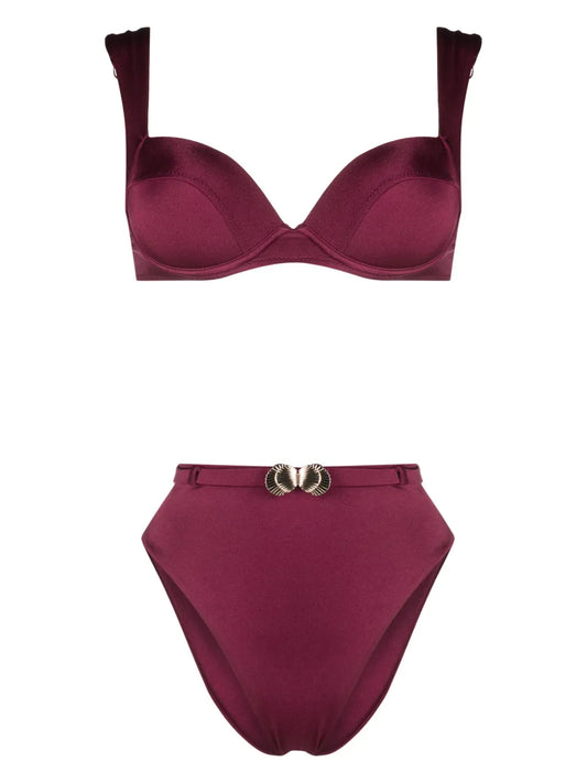 Shell-Detail Bikini Set