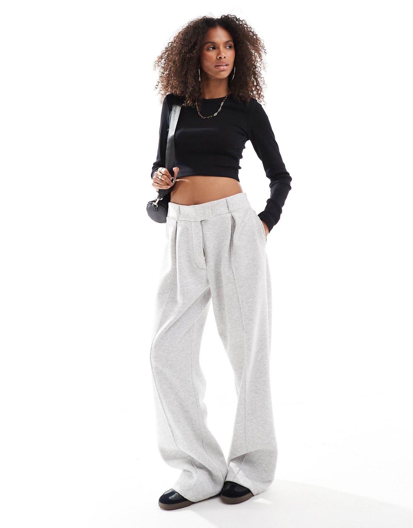 Feline Ribbed Crop Top