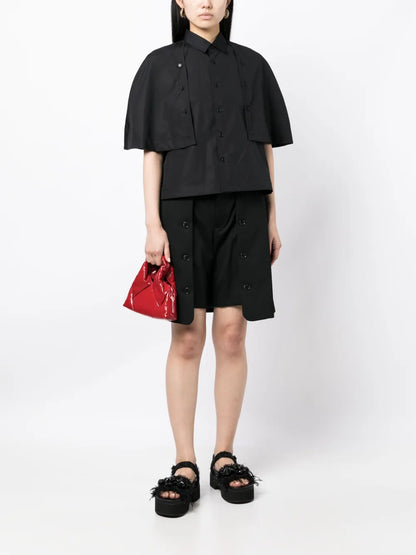 Belted Wool Shorts
