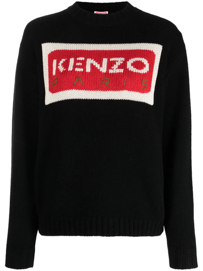 Paris Logo-Intarsia Jumper