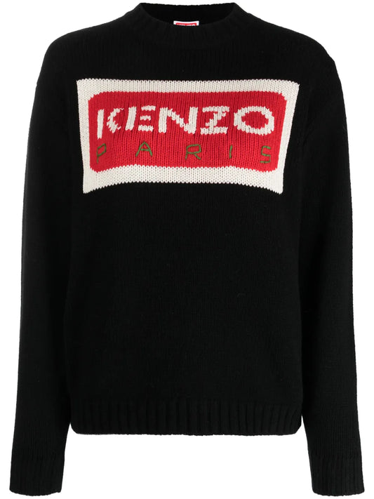 Paris Logo-Intarsia Jumper