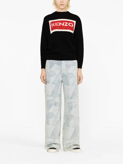 Paris Logo-Intarsia Jumper